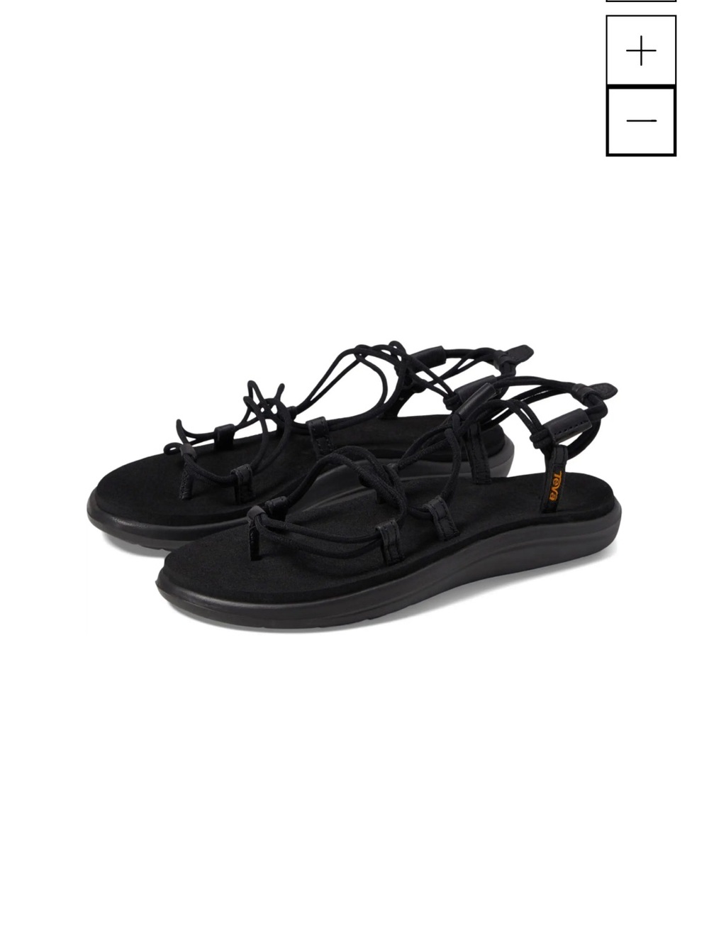Teva Women’s Black Strappy Sandals - Voya Infinity